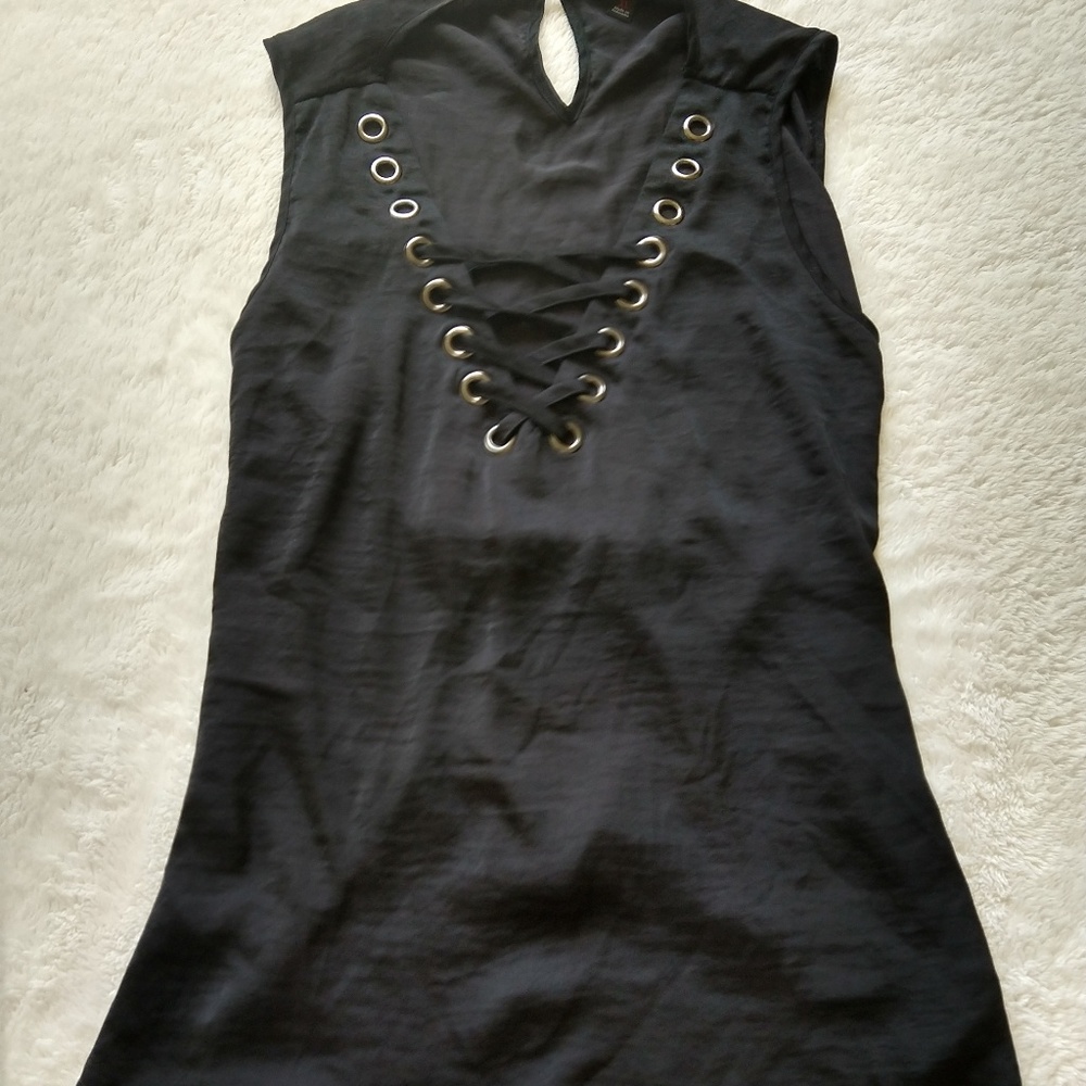 Lace up tank top